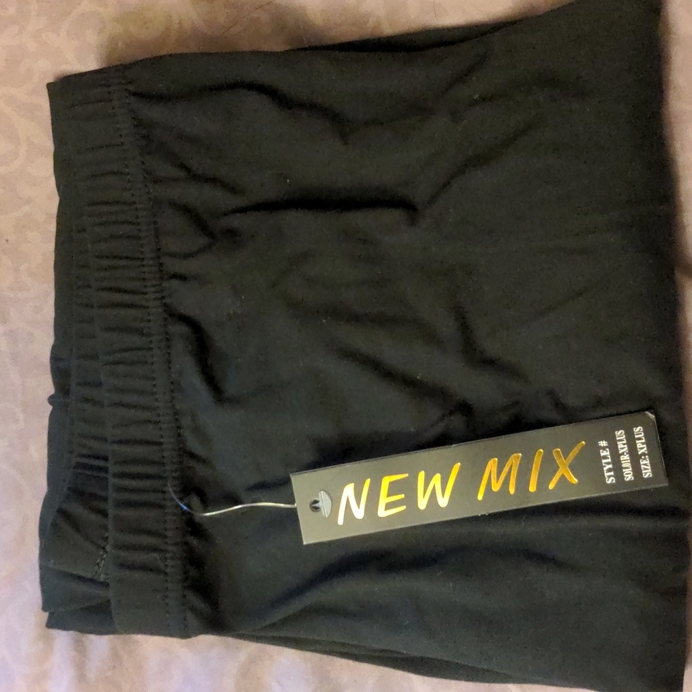 Extra Plus Black Leggings Waistband Durable Lightweight Flexible Soft 22-30 NWT